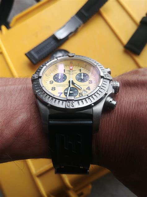 can you wear your breitling now the meter in water|breitling chronograph pushers.